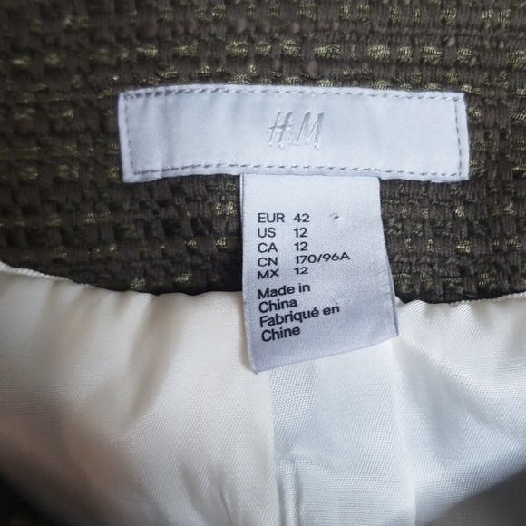 H&M green zipped jacket NWOT - Picture 4 of 5